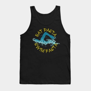 Eat Pasta Swim Fasta Swimming Tank Top